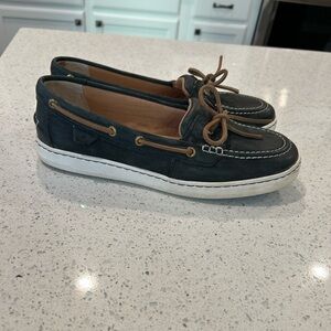 Sperry Women's Black and Tan Loafers